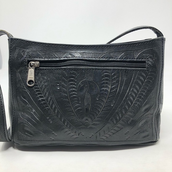 Texan Leathers Black Shoulder Bag - Picture 4 of 12